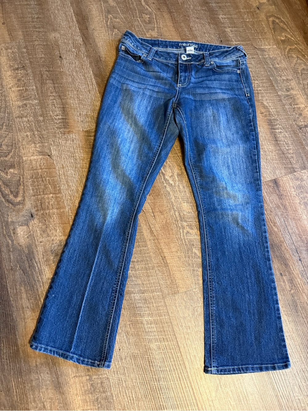 Maurices Women's Dark Blue Flare Jeans